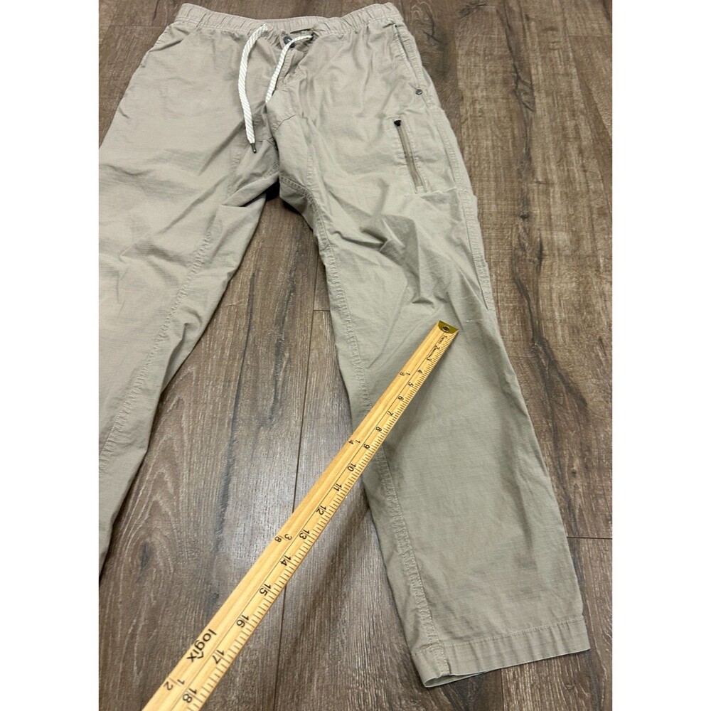 Vuori Ripstop Climber Pants Mens Medium Beige Organic Cotton Stretch V412 - Picture 2 of 9